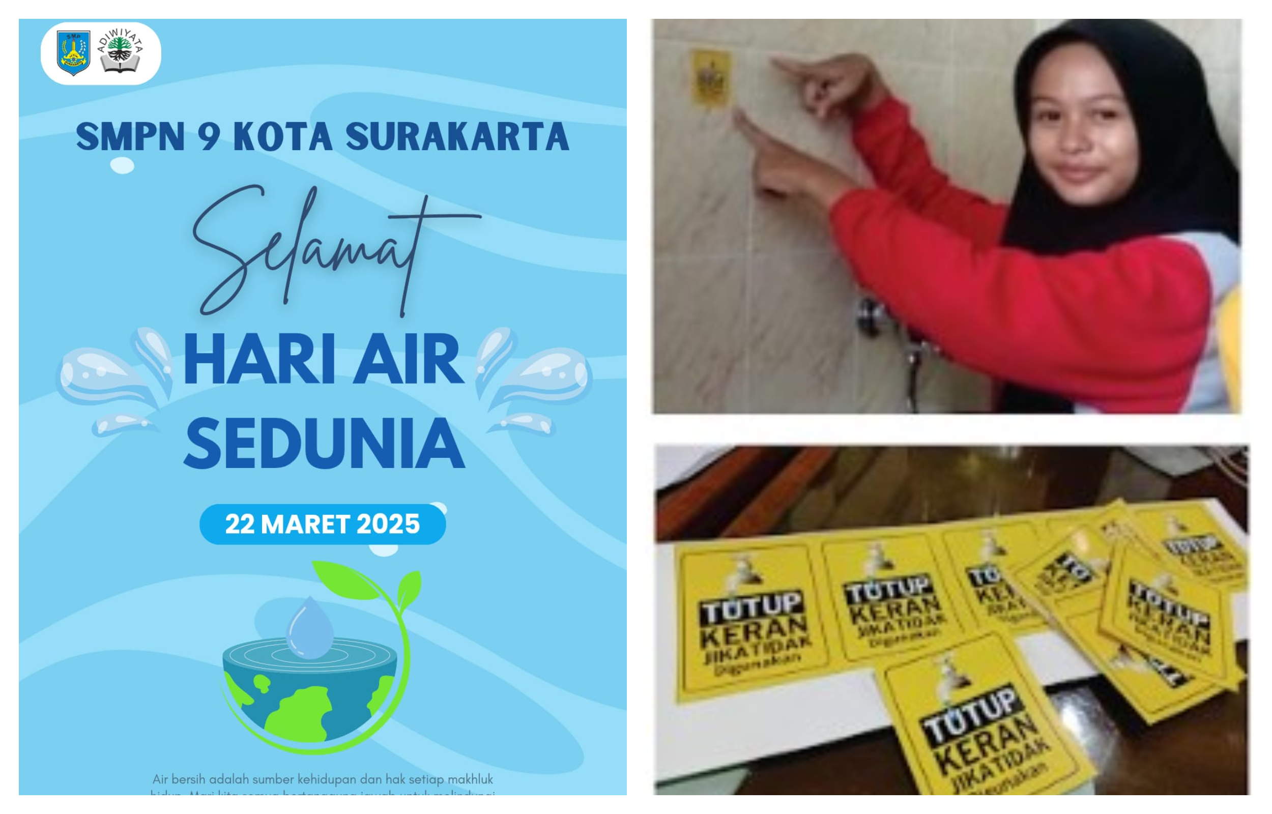 Kontribusi SMP Negeri 9 Kota Surakarta dalam penghematan air