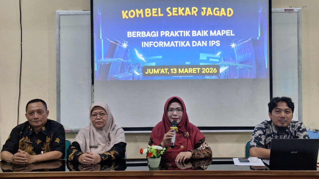 Praktik Baik Informatika “Pembelajaran Informatika Berbasis Teknologi Imersif” dan IPS “MBAK MAR dan “MAS MINO” dalam Kombel SekarJagad Belajar.