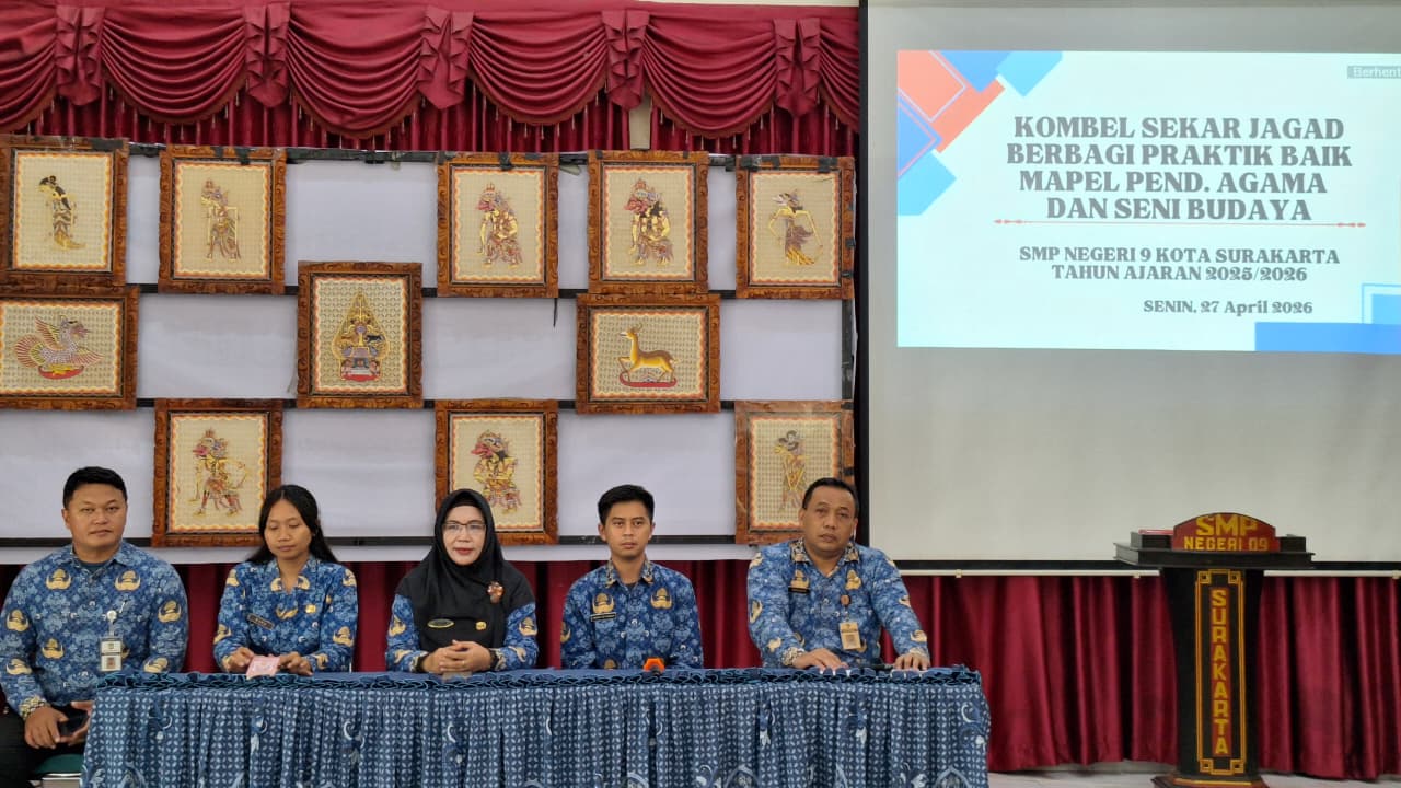 Praktik baik Kombel SekarJagad Belajar dari mapel Pendidikan Agama dan Seni Budaya, Senin (27/4/2026).