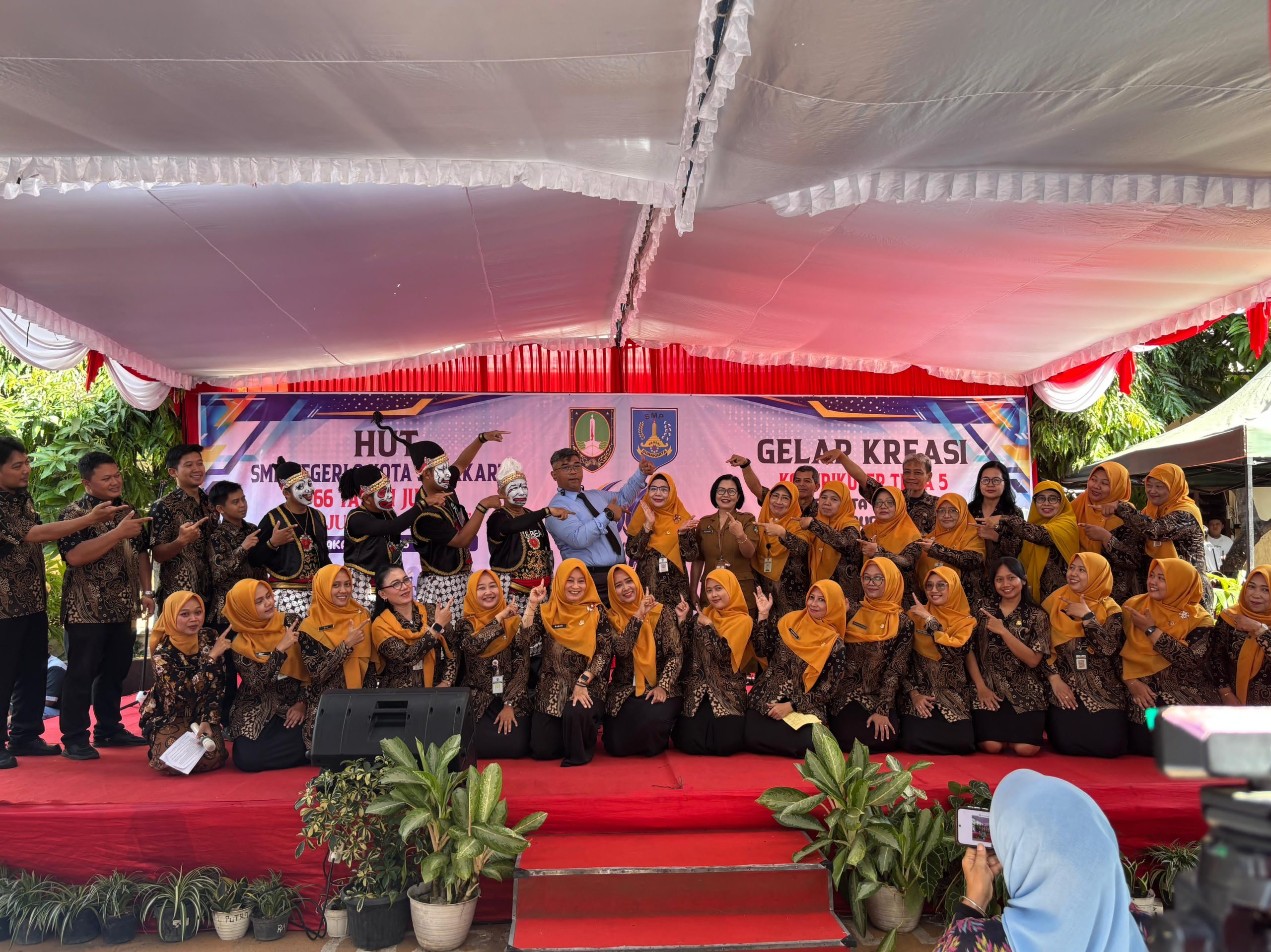 Gelar Kreasi dalam rangka HUT SMP Negeri 9 Kota Surakarta ke-66, Selasa (26/5/2026).